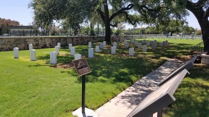 The Folded Flag Memorial in the cemetery image. Click for full size.
