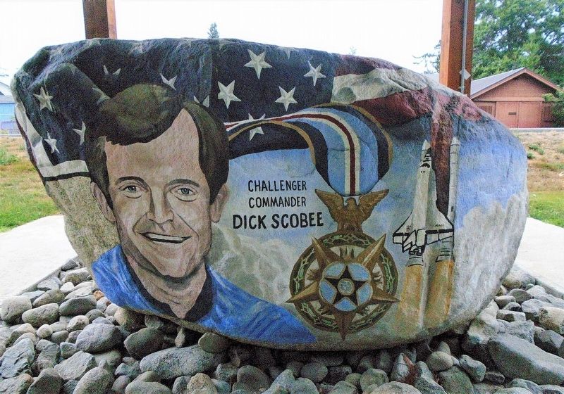 Dick Scobee on Snohomish County Freedom Rock. Click for full size. Dick Scobee on Snohomish County Freedom Rock image. Click for full size.