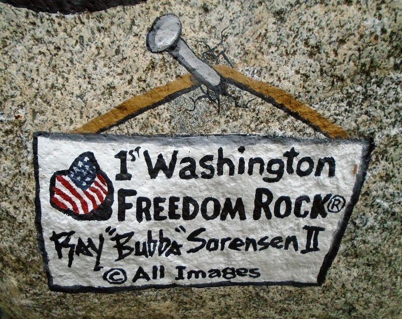 Snohomish County Freedom Rock Artist's Mark. Click for full size. Snohomish County Freedom Rock Artist's Mark image. Click for full size.