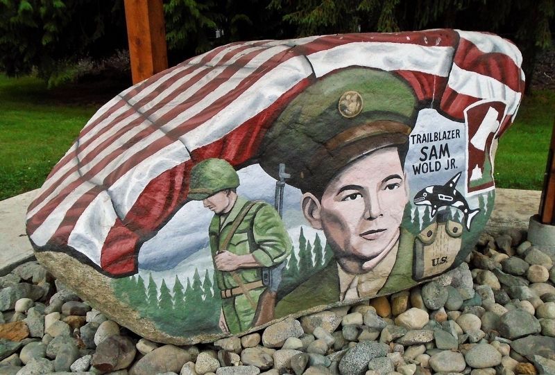 Sam Wold on Snohomish County Freedom Rock image. Click for full size.