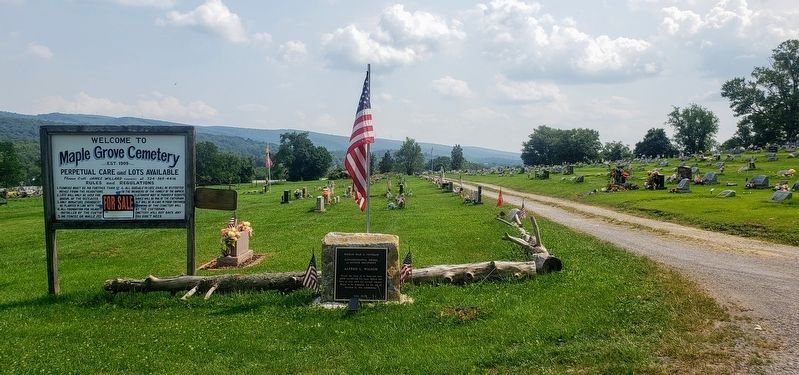 Entrance To Maple Grove Cemetery image. Click for full size.