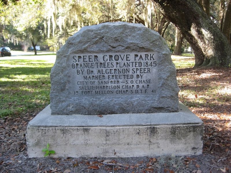 Speer Grove Park Marker image. Click for full size.