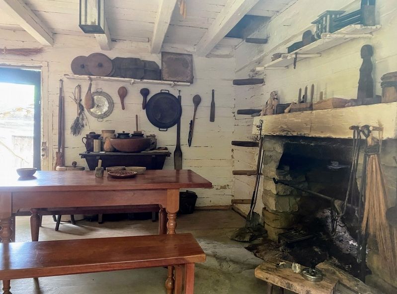 Replica Log Cabin Interior. Click for full size. Replica Log Cabin Interior image. Click for full size.