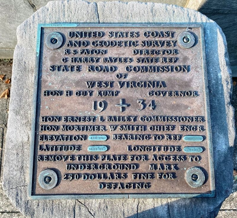 Zero Mile Stone Marker Top Plaque. Click for full size. Zero Mile Stone Marker Top Plaque image. Click for full size.