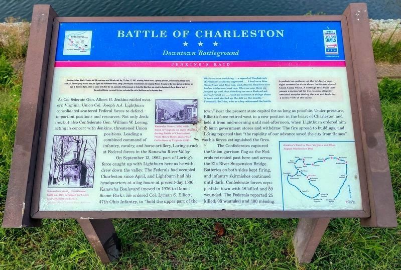 Battle of Charleston Marker. Click for full size. Battle of Charleston Marker image. Click for full size.