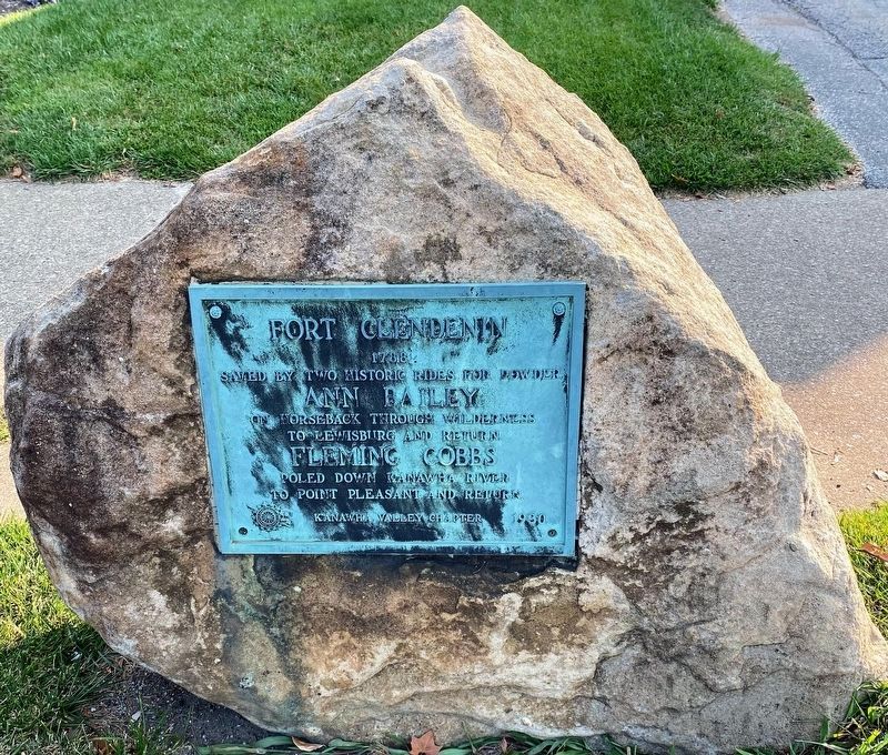 Fort Clendenin Marker Front. Click for full size. Fort Clendenin Marker Front image. Click for full size.