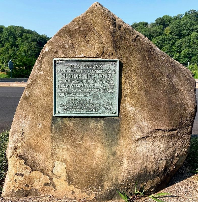 Fort Clendenin Marker Rear. Click for full size. Fort Clendenin Marker Rear image. Click for full size.
