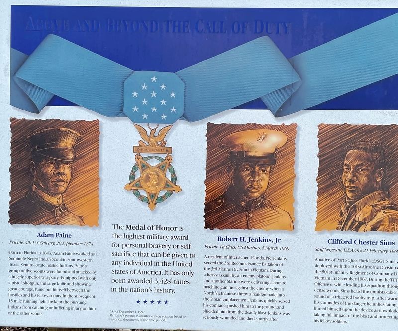 Medal Of Honor Marker image. Click for full size.
