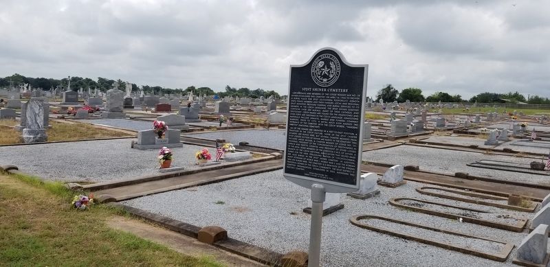 The SPJST Shiner Cemetery and Marker image. Click for full size.