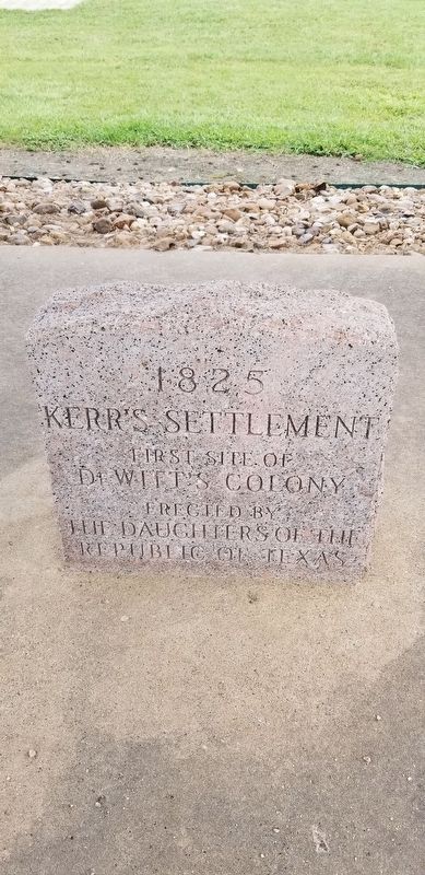 1825 Kerr's Settlement Marker image. Click for full size.