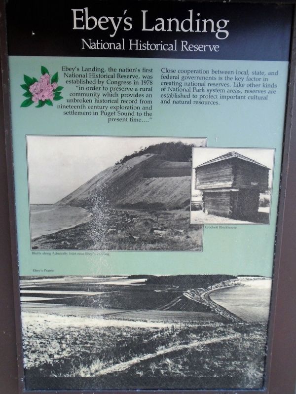 Ebey's Landing National Historical Reserve Marker image. Click for full size.