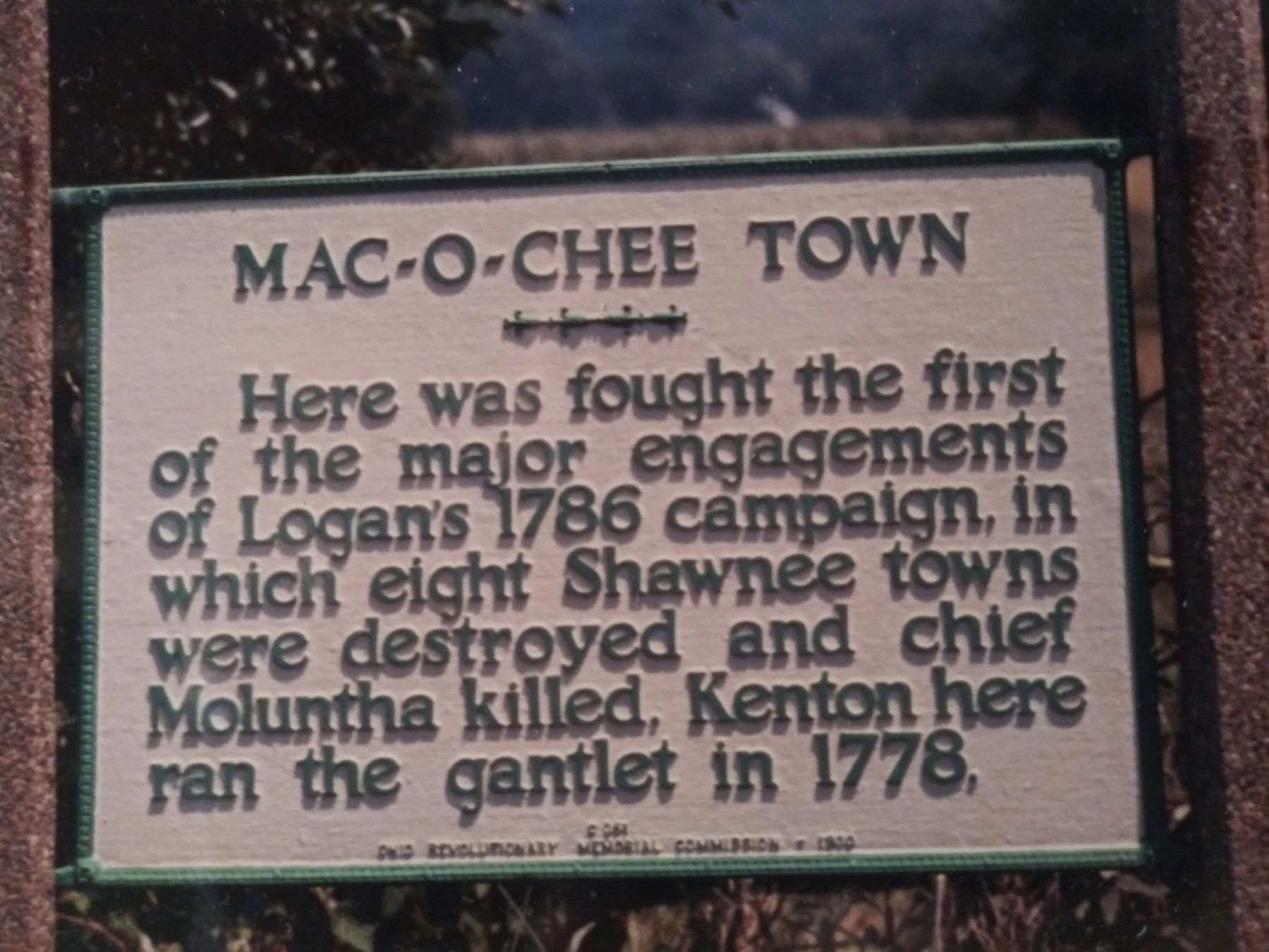 Mac-O-Chee Towns Marker image. Click for full size.