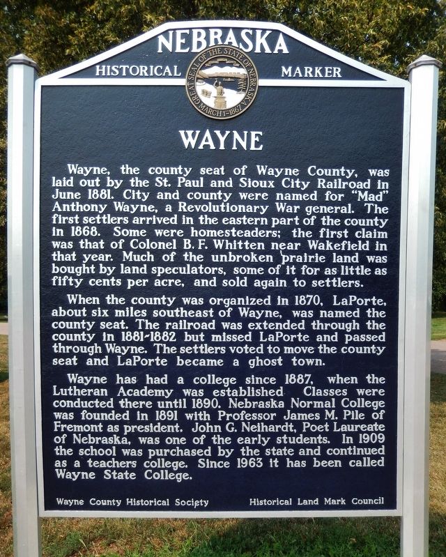 Wayne Marker image. Click for full size.