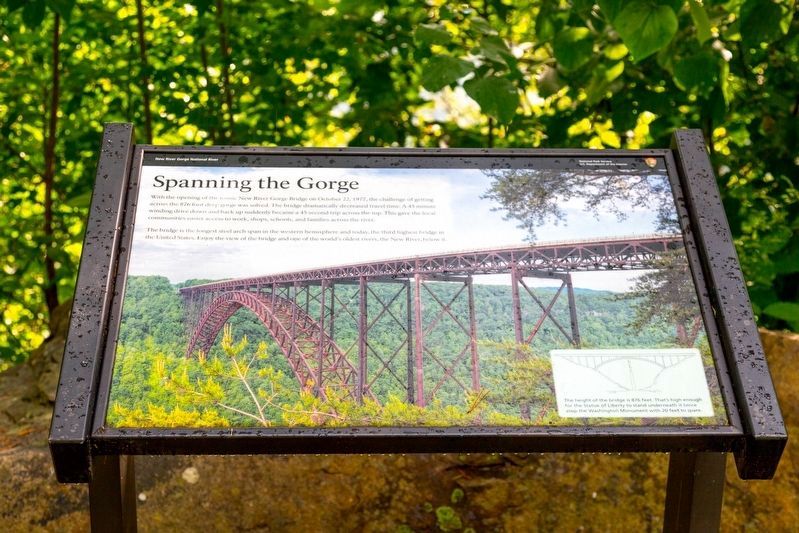 Spanning the Gorge Marker image. Click for full size.