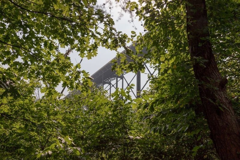 Summertime View of Bridge from the Marker. Click for full size. Summertime View of Bridge from the Marker image. Click for full size.