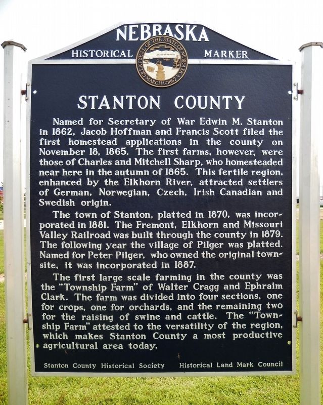 Stanton County Marker image. Click for full size.