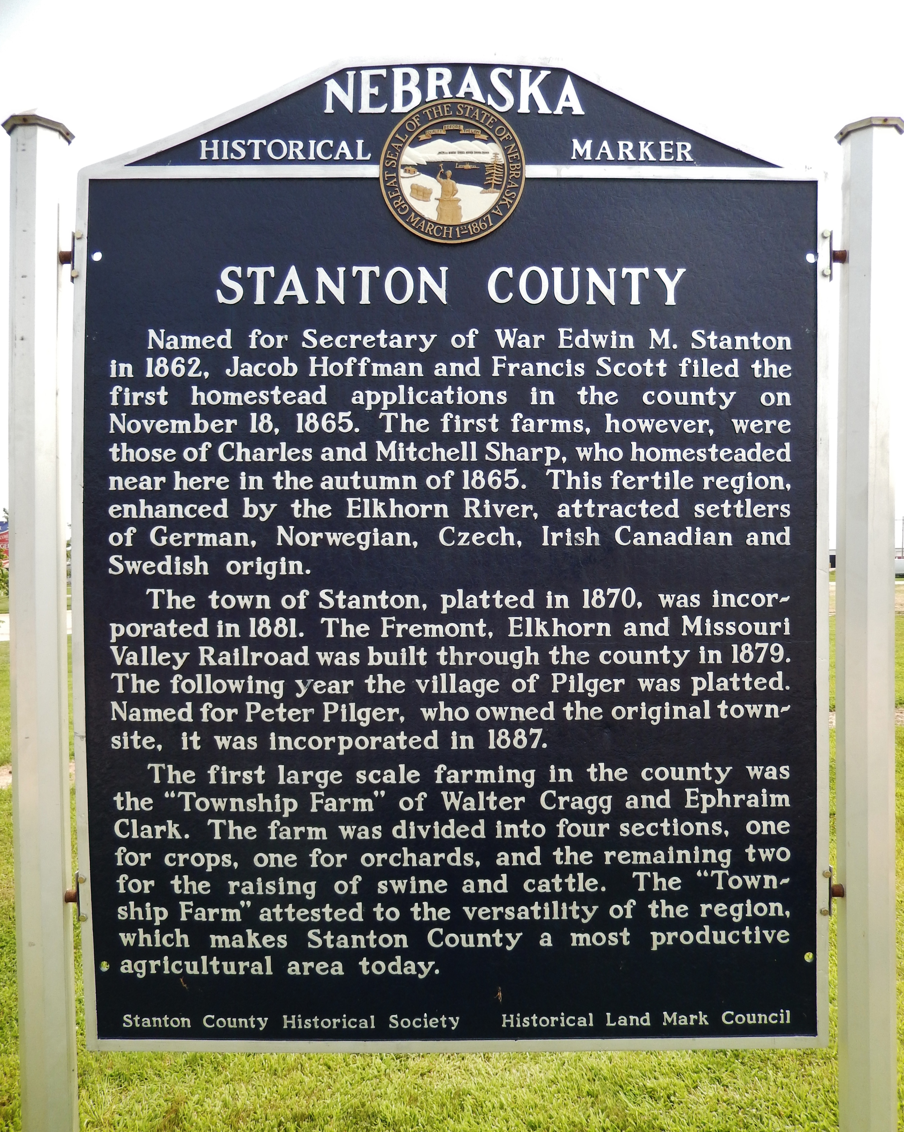 Stanton County Marker