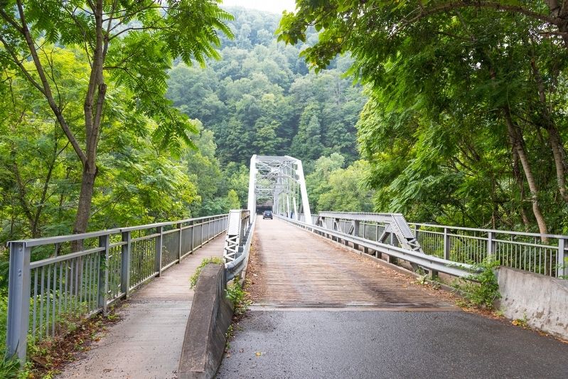 Reconstructed Fayette Station Bridge, now the Tunney Hunsaker Bridge. Click for full size. Reconstructed Fayette Station Bridge, now the Tunney Hunsaker Bridge image. Click for full size.