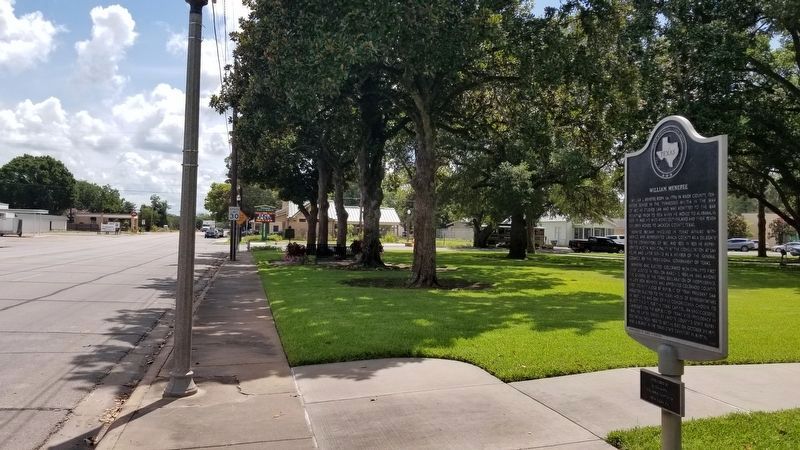 The view of the William Menefee Marker from the street image. Click for full size.