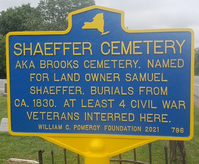 Shaeffer Cemetery Marker image. Click for full size.