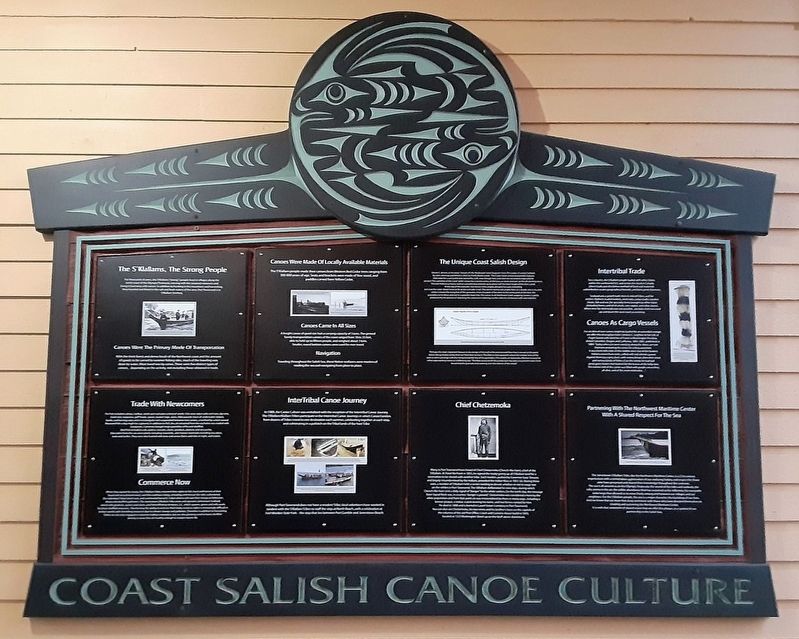 Coast Salish Canoe Culture Markers image. Click for full size.