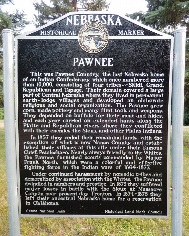Pawnee Marker. Click for full size. Pawnee Marker image. Click for full size.
