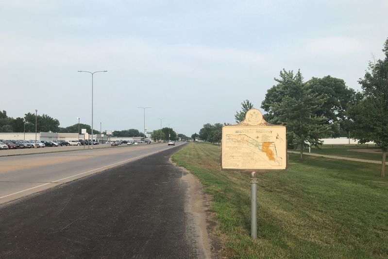 Vermillion / Historic Highway Marker, from the west image. Click for full size.
