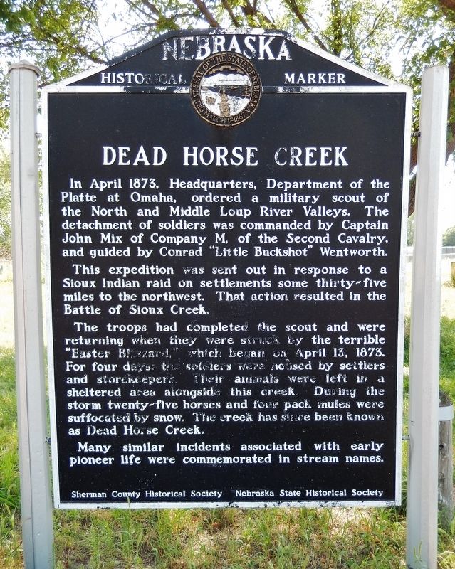 Dead Horse Creek Marker image. Click for full size.