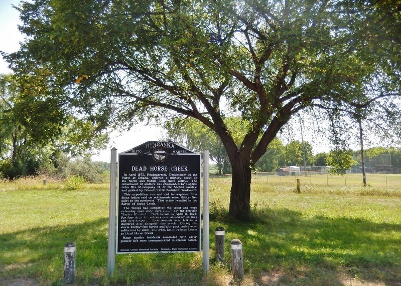 Dead Horse Creek Marker image. Click for full size.