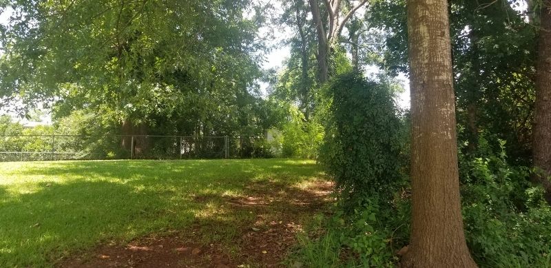 Site of the First Methodist Episcopal Church Marker. Click for full size. Site of the First Methodist Episcopal Church Marker image. Click for full size.