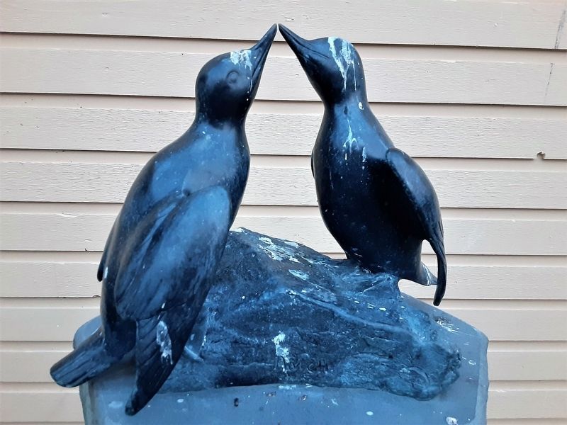 <i>Courting Pigeon Guillemots</i> Sculpture image. Click for full size.