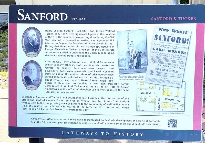 Sanford & Tucker Marker. Click for full size. Sanford & Tucker Marker image. Click for full size.