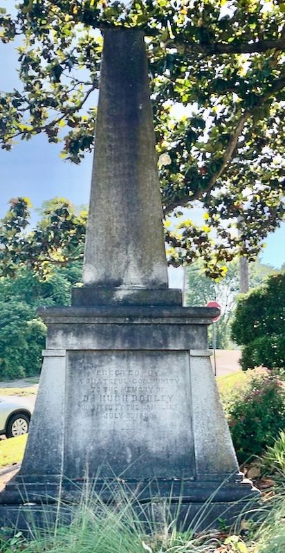 To the Memory of Dr. Hugh S. Bodley monument. image. Click for full size.