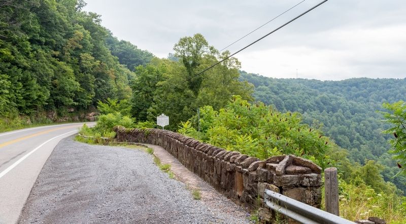 Crupperneck Bend Marker at Scenic Overlook. Click for full size. Crupperneck Bend Marker at Scenic Overlook image. Click for full size.
