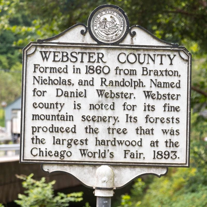 Webster County face of marker image. Click for full size.