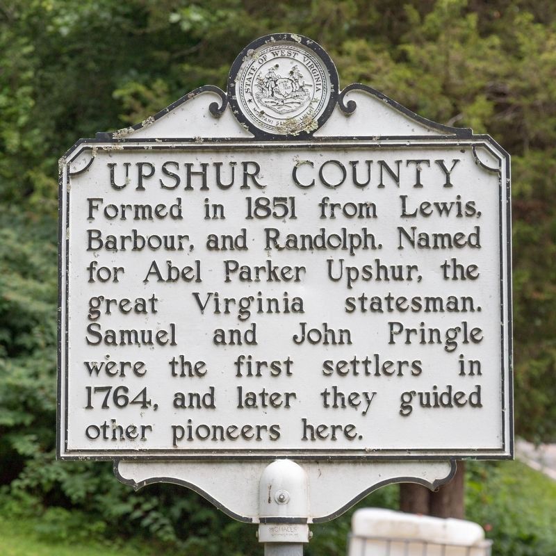 Upshur County face of marker image. Click for full size.