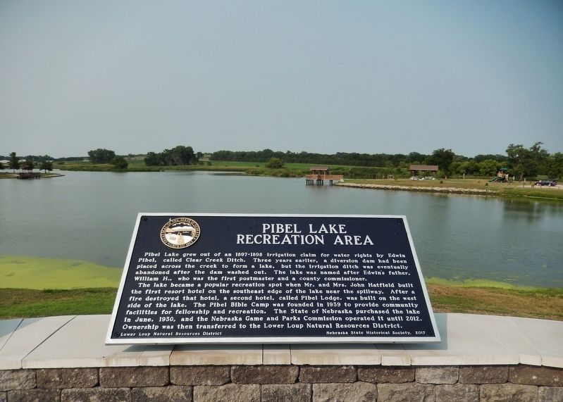 Pibel Lake Recreation Area Marker image. Click for full size.