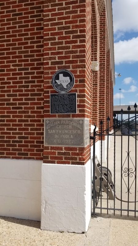 San Francesco Di Paola Catholic Church and Marker. Click for full size. San Francesco Di Paola Catholic Church and Marker image. Click for full size.