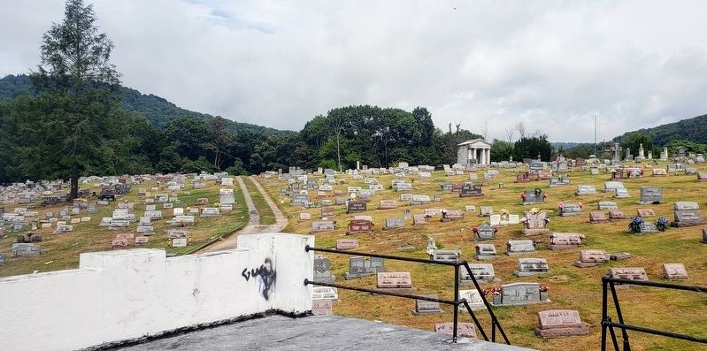 Overlooking Philos Cemetery From On Top Of The Memorial image. Click for full size.