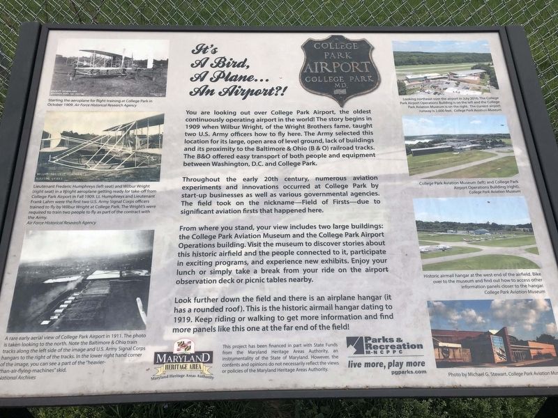 It's A Bird, A Plane, An Airport?! Marker image. Click for full size.