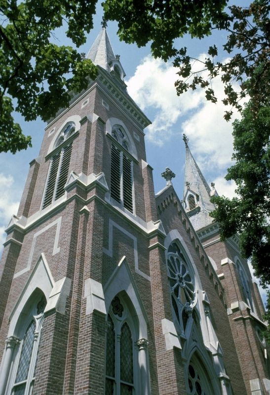 Original Madison Street Methodist Church steeples. Click for full size. Original Madison Street Methodist Church steeples image. Click for full size.
