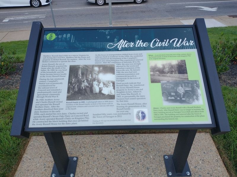 After the Civil War Marker image. Click for full size.