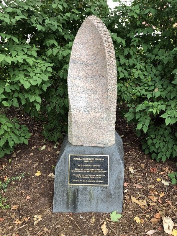 Pamela H. Simpson Memorial. Click for full size. Pamela H. Simpson Memorial image. Click for full size.