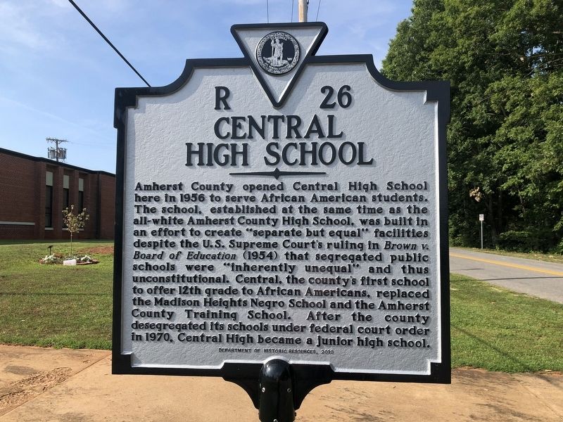 Central High School Marker image. Click for full size.