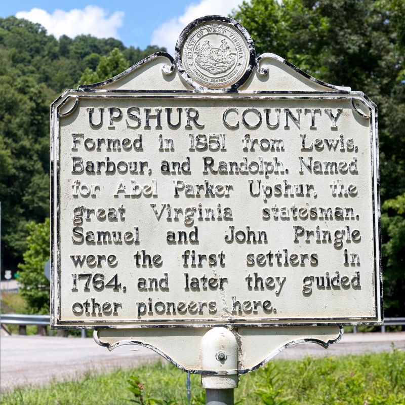Upshur County side of marker. Click for full size. Upshur County side of marker image. Click for full size.
