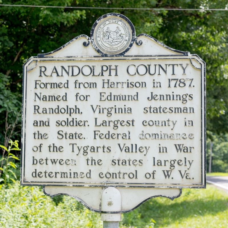 Randolph County side of marker image. Click for full size.