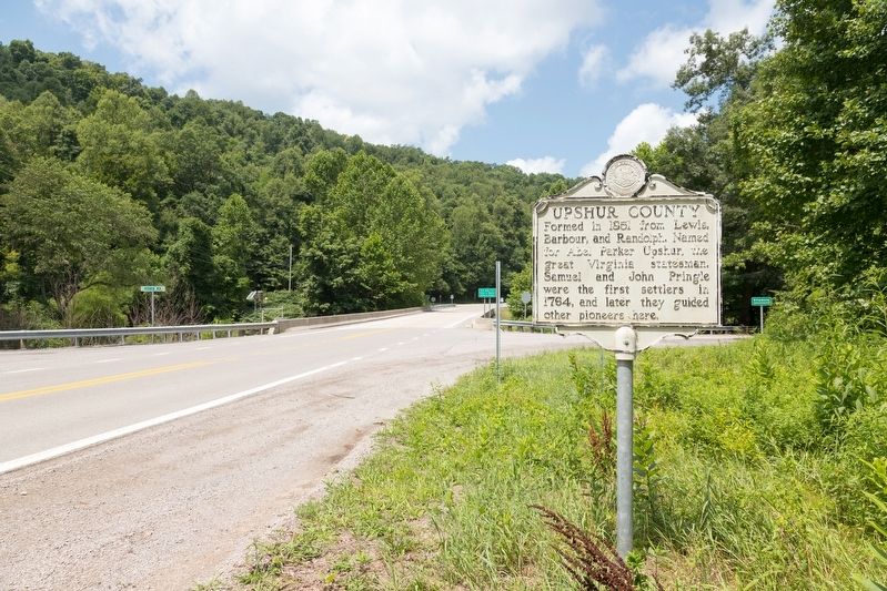 Upshur County / Randolph County Marker. Click for full size. Upshur County / Randolph County Marker image. Click for full size.