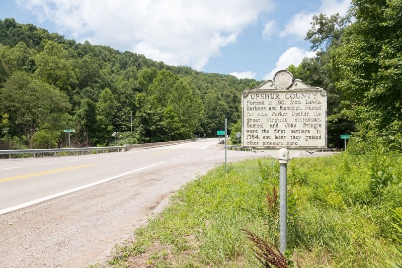 Upshur County / Randolph County Marker image. Click for full size.