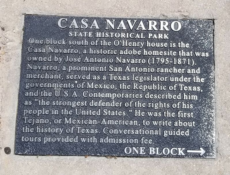 Casa Navarro Marker image. Click for full size.