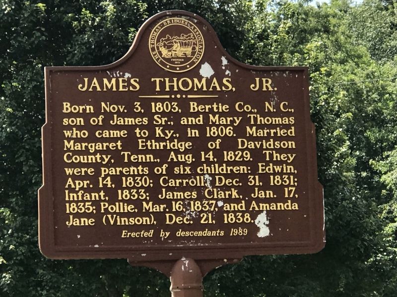 James Thomas, Jr. Marker (side A) image. Click for full size.